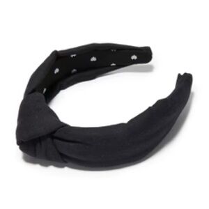 Lele Sadoughi BLACK WOVEN HEADBAND
